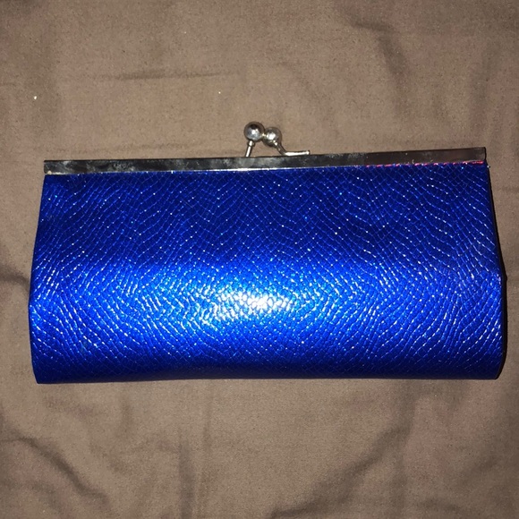 Blue clutch bag - Picture 1 of 1